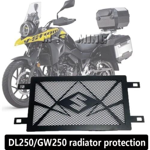 For SUZUKI DL250 V-STrom GSX250R GW250/F/S 2017 2018 2019 2020 Motorcycle Radiator Grille Guard Oil Cooler Fuel Tank Protector