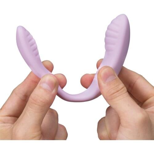 Women Anal vagina Clitoris Stimulate Female Masturbator Sex Shop Erotic Double U Type Sex Toy for Adult Vibrating Remote Control