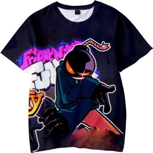 Friday Night Funkin T shirt Women Men Summer Short Sleeve Fashion T-shirts 3D Prints Hot Sale Anime Casual Streetwear Tops