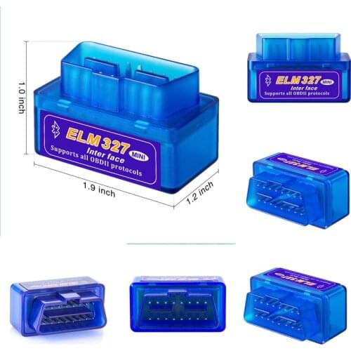 Hot sale!!! New OBD V2.1 mini ELM327 OBD2 Bluetooth Auto Scanner OBDII 2 Car v2.1 Support Android pc system fast shipping