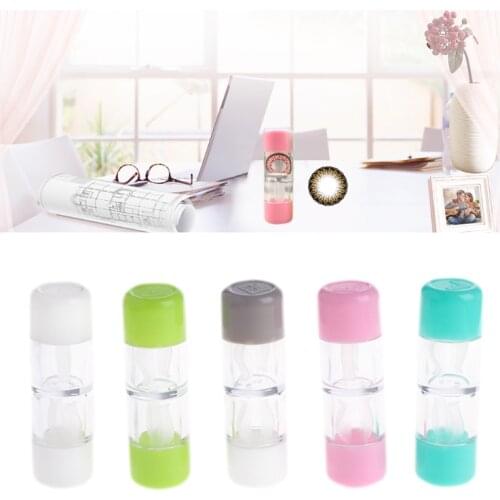 83XC Cosmetic Contact Lens Container Holder RGP Hard Contact Lens Case Protective Box