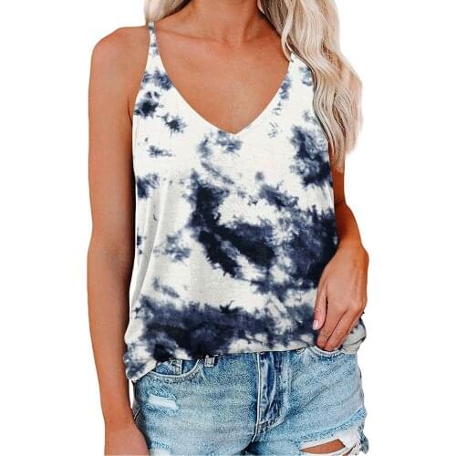 Summer Sexy Womens V Neck Casual Black Sleeveless Vest Sling T Shirt Loose Plus Size Patchwork Fashion Shirt Halter Tops