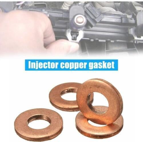 Hot 4pcs Fuel Injector Seal Copper Washer Gasket for Transit Car Replacement Accessories Car Styling