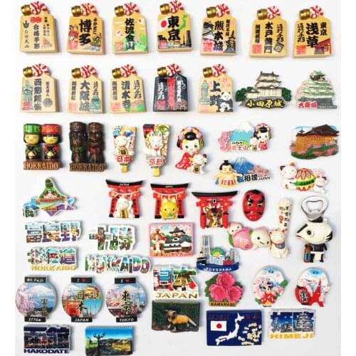 Fridge Magnet Decoration City Souvenir Japan Tokyo Osaka Kyoto Hokkaido 3d Resin Refrigerator Magnets Sticker Kitchen Decoration