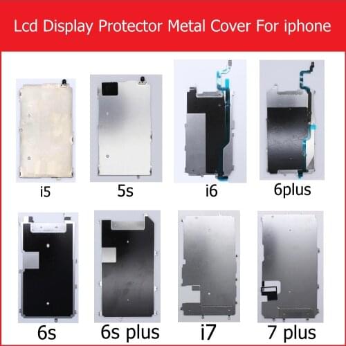 NWT LCD display Panel Metal Cover For iphone 5 5s 6 6 plus 6s 6s plus 7 7 plus LCD Screen Metal Backplate Protector Baffle bezel