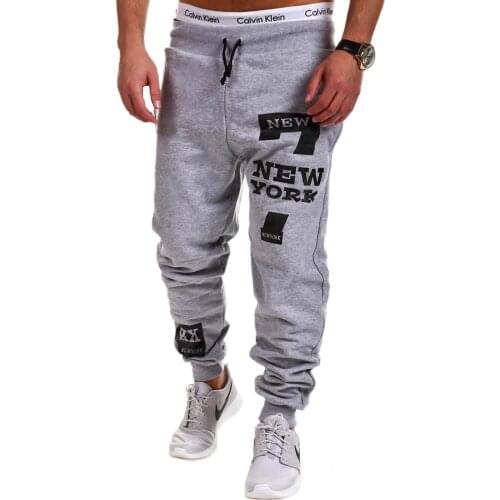 2018 new fast selling pants, fitness pants, letter hip-hop prints, mens casual sports pants