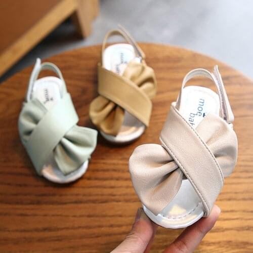 Girls Princess Shoes Non-slip Toddlers Shoes Bow Knot Sandals For Children Kids Party Shoes Baby Wedding Shoe