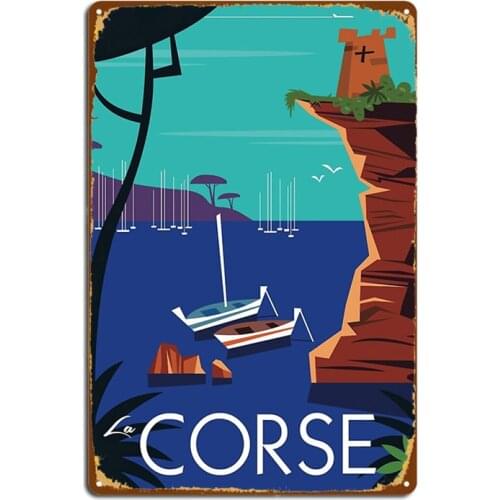 La Corse Poster Metal Signs Club Home Party Design Plaques Tin sign Posters