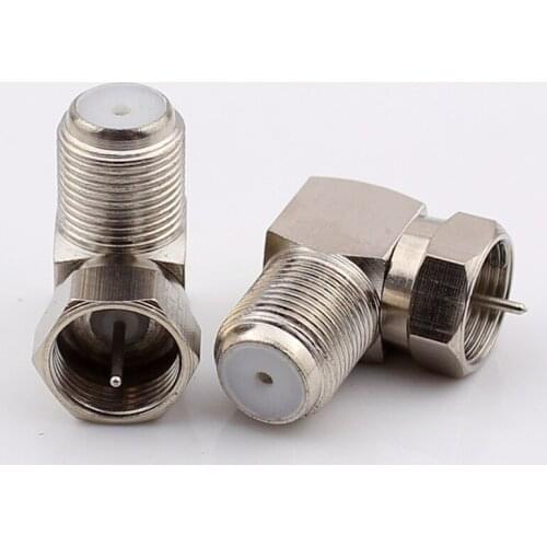 Full Copper Metric F Head Right-Angle F Head F Male Head to Female Head