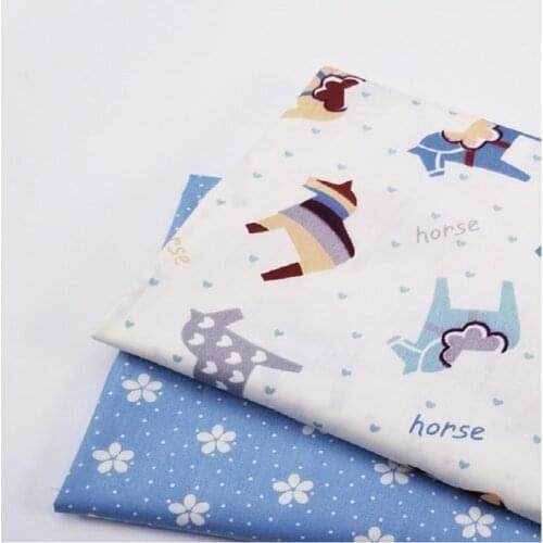 Printed Cotton Body-Friendly Twill Fabric For Patchwork Manual Sewing Quilting DIY Handmade Crafts For Bedding Pillow Blanket