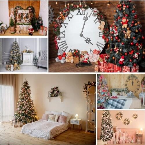 SHUOZHIKE Christmas Indoor Theme Photography Background Christmas tree Children Backdrops For Photo Studio Props 21526 JPT-01