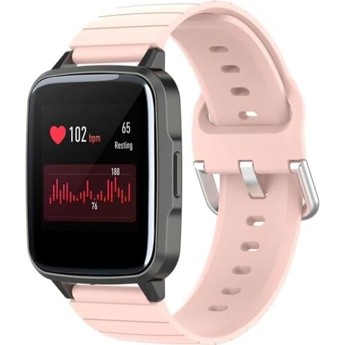 19mm For Xiaomi Haylou Solar LS01 silicone wristband replacement belt, suitable for Willful IP68 strap ID 205 strap accessory