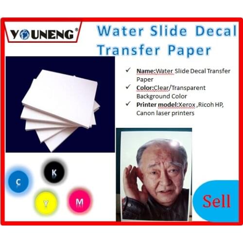 Water Slide Decal Transfer Paper A4 Size Nail Decal Transparent Color Printing Paper
