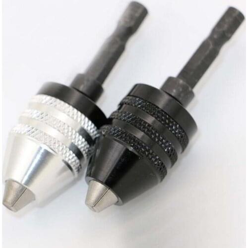 1Pcs Mini Drill Chuck Conversion Chuck 0.3-6.5mm Clamp 1/4 Hex Shank Universal Jaw Micro Drill Chuck for Drill Accessories