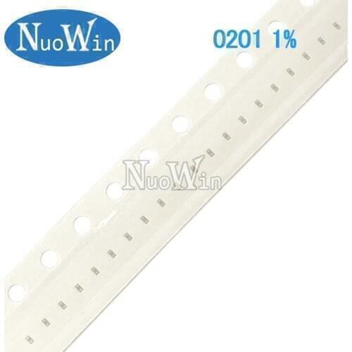 100pcs 0201 1% SMD resistor 1/20W 9.76M 10M ohm