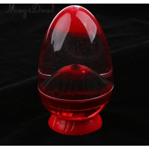 2-set Volcano Eruption Egg Liquid Sandglass Hourglass Gadget Timer - 5min Shelf Display Home Decor Clock