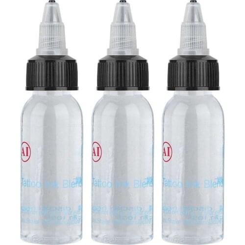3Pcs Tattoo Pigment Blender Tools Tattoo Ink Diluent Color Dilution Tattoo Supplies Permanent