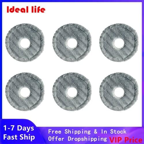 6x Mop Cloth Mopping Cloths For Dyson V7 V8 V10 V11 Vacuum Cleaner Parts Sweeper Cleaning Mops Pad Replacement Robot Vacuum Part