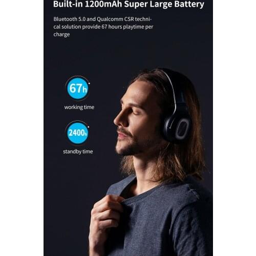 Bluetooth Dacom HF002 Wireless Headphone Foldable Portable Headset Dynamic Earphone With Mic for Phone Wired Switch