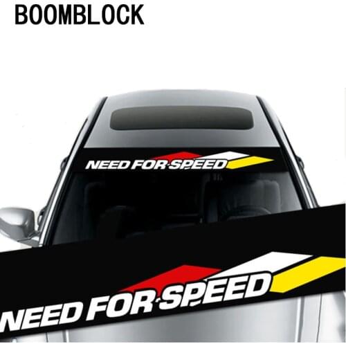 BOOMBLOCK car front window windshield decal sticker accessories For BMW e90 e60 e39 e46 f10 F30 VW Golf 7 Passat b6 Peugeot 206