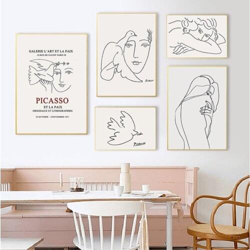 For Living Room Decorative Picture Plakat Nordic Black And White Picture Canvas Painting Wall Art And Print Wall Picture