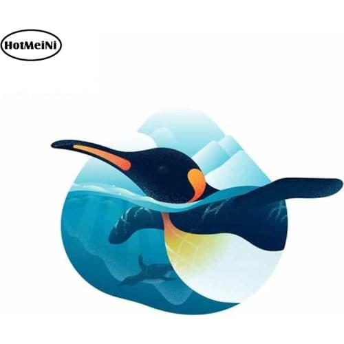 HotMeiNi 13cm x 8.7cm For Dolphin Funny Car Stickers Fashion DIYhip Hop Vinyl Car Wrap Bumper Decoration Scratch-Proof Sticker