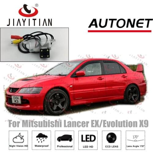 JiaYiTian Rear View camera For Mitsubishi Lancer EX/Evolution X9 CCD HD Night Vision 4LEDS Reverse Camera license plate camera