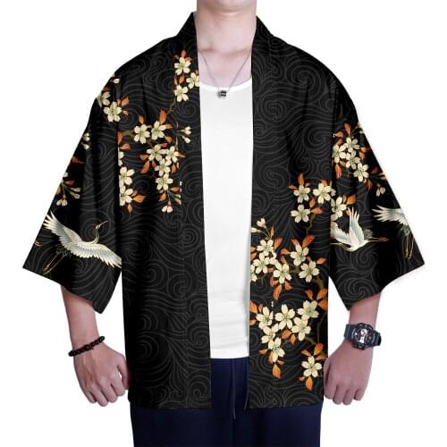 2021Hot Sale Kimonos Japanese Men Women Kimono Cardigan Streetwear Cozy Kimono Casual Yukata Popular Ethnic Costume Clothes Tops