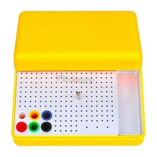 336 Holes Dental Diamond Bur Holder Autoclavable Box Endodontic Sterilization Box Dental Scaler Tips Burs Endo Box