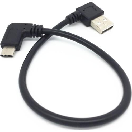 Short 25cm 90 Degree Angled USB Type C Cable Usb Type-c Cables for Xiaomi MIX 2s MIX 2 Note 3 Note 2,MIX,max 2