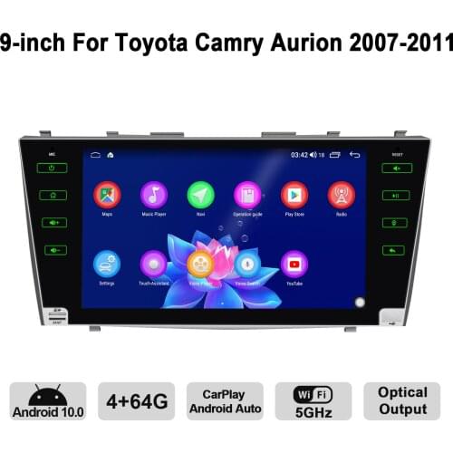Joying Radio 2 din Head Unit 9” Stereo Car Multimedia Player Android Autoradio Bluetooth OBD2 For Toyota Camry Aurion 2007-2011