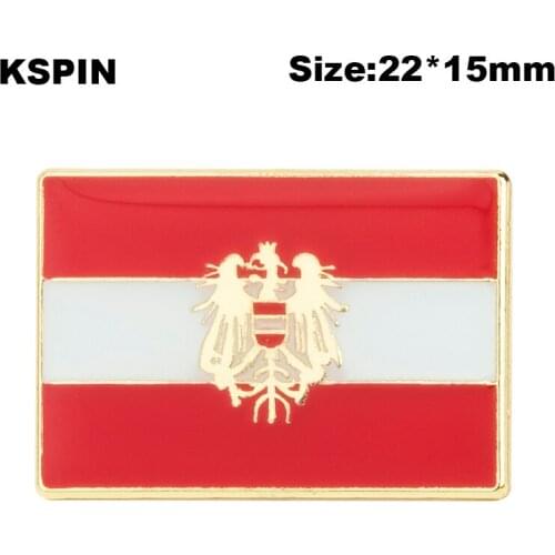 Austria Badge Symbol Pin Metal Badges Decorative Brooch Pins for Clothes Brooch Jewelry XY0756