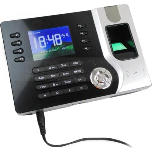 DIYSECUR New 2.4inch TFT Color Screen Fingerprint Attendance Time Clock For Track Employee Time