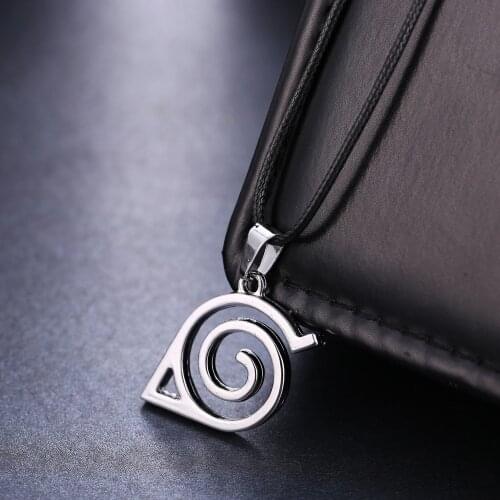 24 Pcs/Lot Choker Necklace Leaves Ninja Pendant Men Women Gift Anime Jewelry Accessories Bulk Wholesale