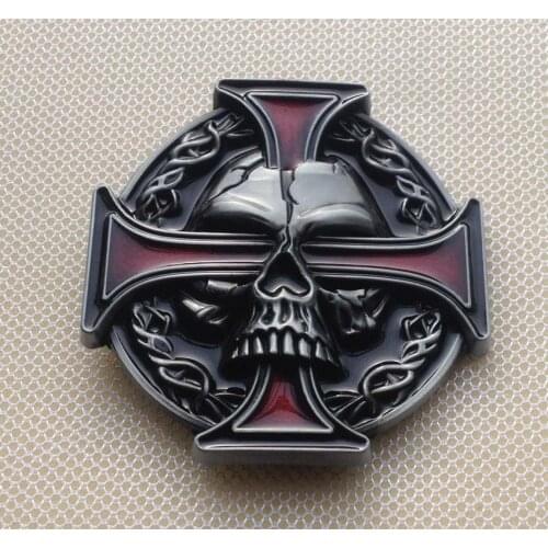 Skull & keltic Cross Belt Buckle suitable for 4cm wideth belt with continous stock