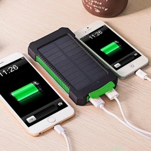 For Xiaomi Power Bank 20000mAh Solar Panel External Battery Fast Charging waterproof Powerbank With SOS Flash Light Poverbank