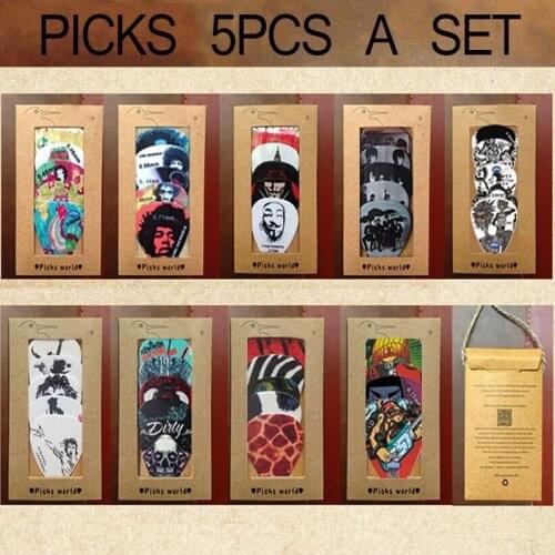 5pcs/pack Guitar Picks Acoustic Guitar Picks Electric Guitar Ukulele Pick