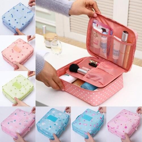 Oxford Fabric Waterproof Large Capacity Toiletry Bag, Travel Storage Square Zipper Cosmetic Bag For Men And Women