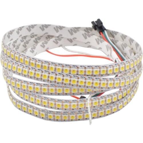 1M/5M 30/60/144LEDs/m DC5V SK6812 Warm White 3500K /Cool White 6000K led pixel strip,Addressable IP30 Non-waterproof,WHITE PCB