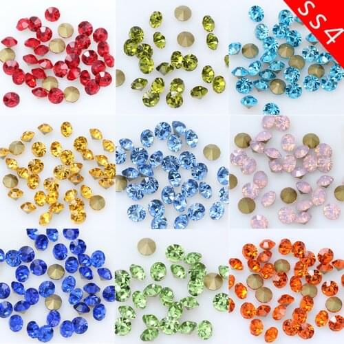 144p ss4 1.5MM Point foiled Back czech Crystal Rhinestones jewels faceted Glass stone Nail Art Gems loose beads jewelry making