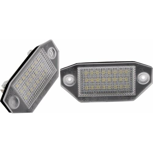 2Pcs/Set License Plate Light For Ford Mondeo MKIII 2000-2007 4/5 Door LED Light For Car License Number Plate Light Lamp