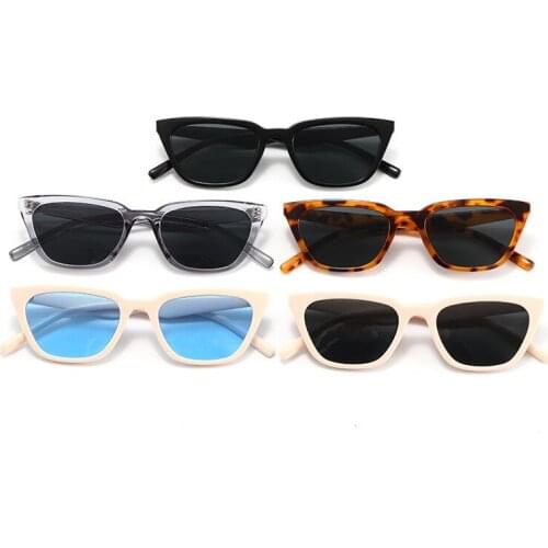 2021 plastic sunglasses black female Europe and the United States city boy street, the driver of the cats eye sunglasses