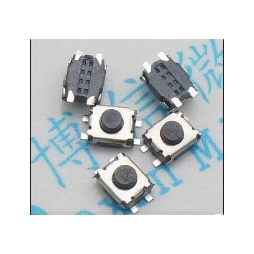 50pcs smd CHIP 3 * 4 * 2MM Micro button 3X4X2 tact switch 4 pin little turtle single shrapnel temperature 3x4x2MM