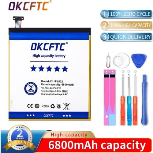 C11P1502 Original Tablet PC Battery For ASUS ZenPad 10 Z300C Z300M Z300CG Z300CL P023 P021(Z300CG) P01T 10.1 6800mAh + Tool