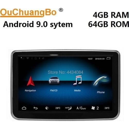 Ouchuangbo car audio gps for mercedes Benz B CLA GLA A G 2013-2015 with original car style BT 1080P android 9.0 4+64 8 cores