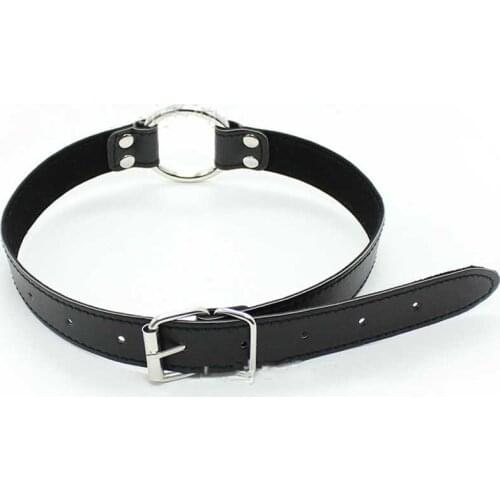 BDSM Deep Throat Gag sex metal Round Open Mouth Flail Slave Mouth Bite O Ring Gags Stopper Adult Sex toys for couple Games