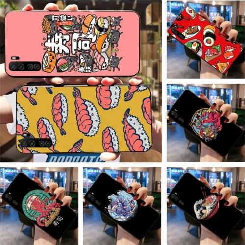 Japanese sushi art Phone Case For Huawei Nova 6se 7 7pro 7se honor 7A 8A 7C 9C Play