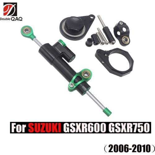 CNC Motorcycle Stabilizer Steering Damper Mounting Bracket Support Kit 06-17 For SUZUKI GSXR600 GSXR750