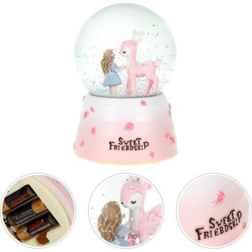 Crystal Box Snow Globe Birthday Gift for Girls Children