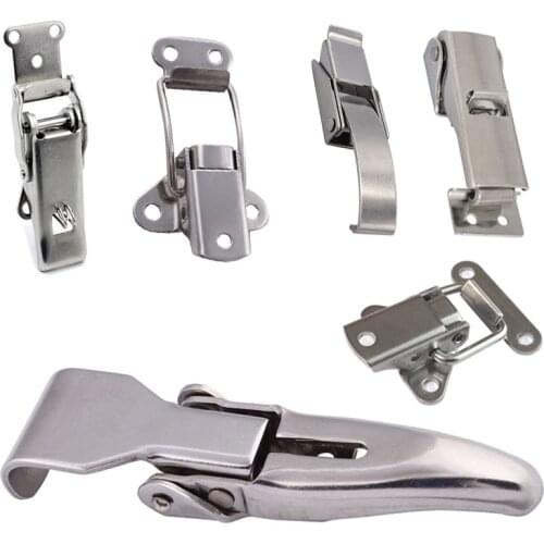 Free shipping metal hasp Sa Kesi buckle 304 stainless steel clasp incubator hardware lock toolbox combinationbox air box clasp